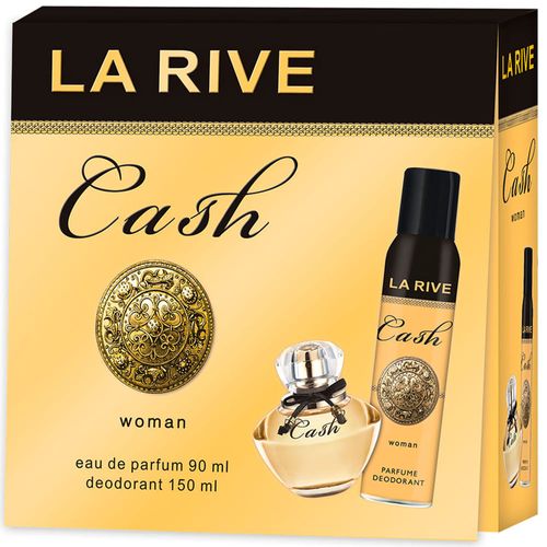 Kit Coffret La Rive Cash Woman  Perfume Feminino Eau de Parfum 90ml + Desodorante 150ml