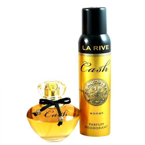 Kit Coffret La Rive Cash Woman  Perfume Feminino Eau de Parfum 90ml + Desodorante 150ml