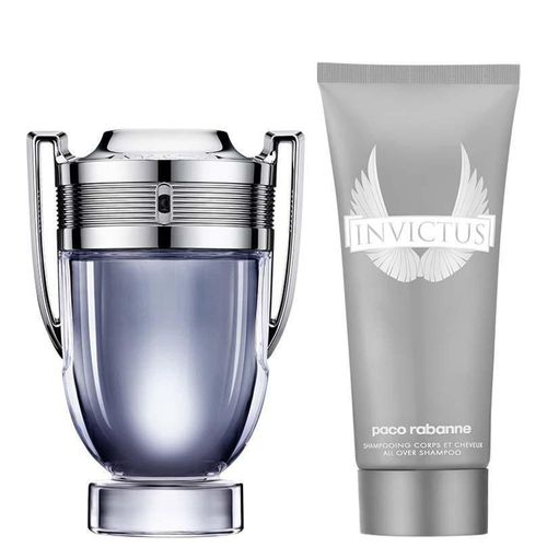 Kit Coffret Paco Rabanne Invictus - Perfume Masculino Eau De Toilette 100ml + Pós-Barba 100ml