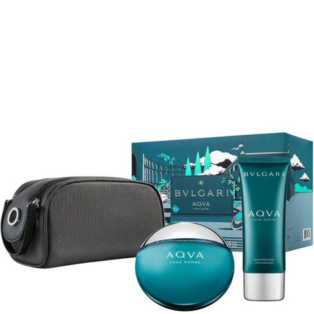 AQVA POUR HOMME 100ML EDT + AFTER SHAVE BALM 100ML + POUCH