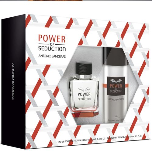 Kit Coffret Antonio Banderas Power of Seduction - Perfume Masculino Eau de Toilette 100ml + Desodorante 150ml