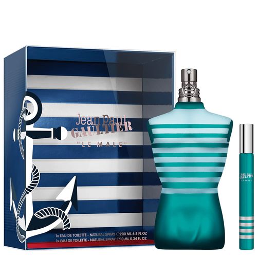 Kit Coffret Jean Paul Gaultier Le Male - Perfume Masculino Eau De Toilette 200ml + Travel Size 10ml