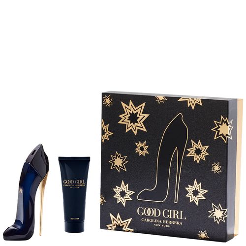 Kit Coffret Carolina Herrera Good Girl - Perfume Feminino Eau De Parfurm 80ml + Hidratante Corporal 100ml