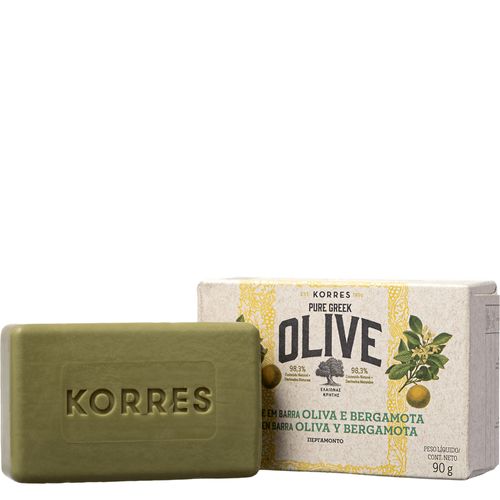 Korres Óleo de Oliva e Bergamota  - Sabonete em Barra - 90g