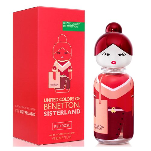 Red Rose Sisterland United Of Benetton EDT 80ml - Feminino