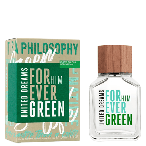 Perfume Benetton Forever Green for Him Masculino EDT 100ml