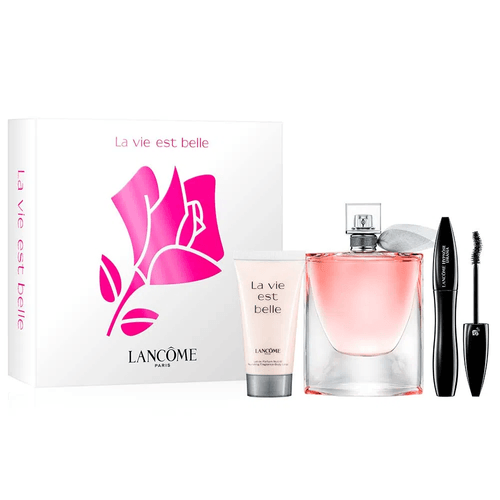 Kit Coffret Lancôme La Vie Est Belle EDP 100ml + Máscara de Cílios + Loção Corporal