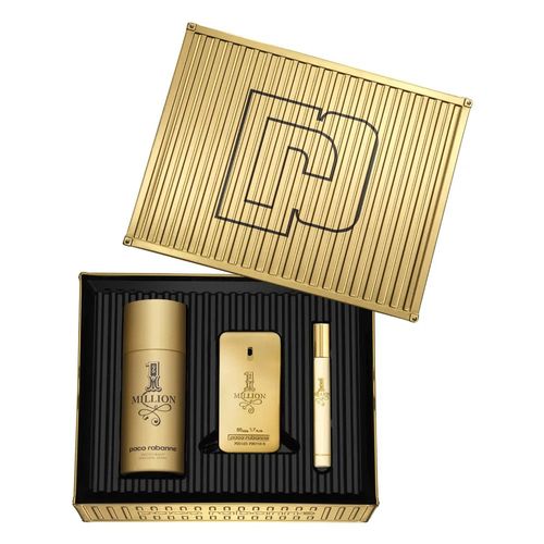 Kit Coffret 1 Million EDT 50ml + Deo 150ml + Travel Size 10ml - Masculino