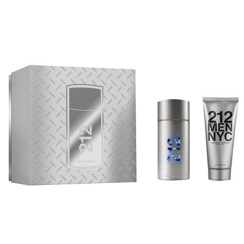 Kit Coffret Carolina Herrera 212 Men EDT 100ml + Gel Pós Barba 100ml - Masculino