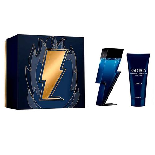 Kit Coffret Carolina Herrera Bad Boy Cobalt EDT 100ml + Shower Gel 100ml - Masculino