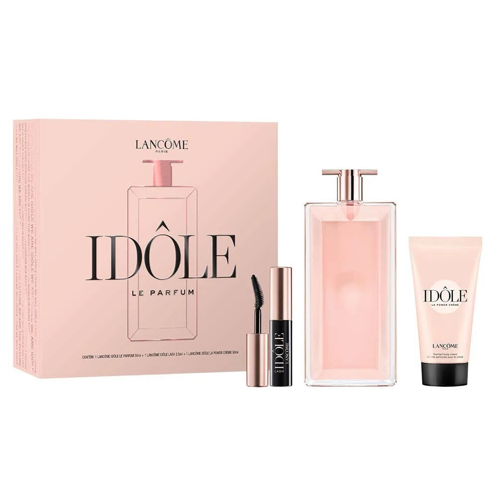 Kit Coffret idôle EDP 50ml + Idôle Lash 2,5ml + Body Lotion 50ml Feminino