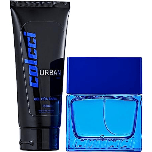 kit colcci urban boys - colonia desodorante 100ml + gel pos barba 100ml