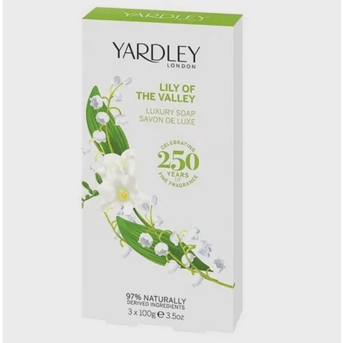 Kit Sabonetes em Barra - Yardley Lily Of The Valley - 3x100g