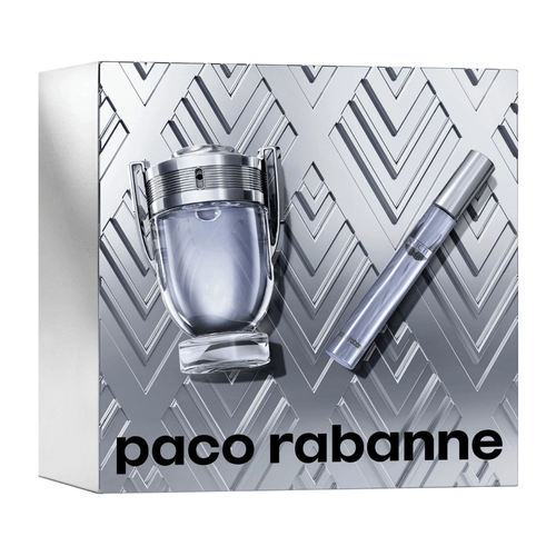 Kit Perfume Masculino Invictus De Paco Rabanne Eau De Toilette 50ml E Travel Size 10ml