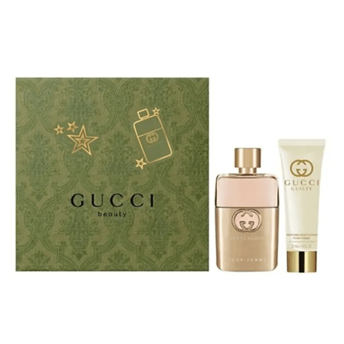 Kit Coffret Gucci Guilty Pour Femme Edp 50ml + Bl 50ml