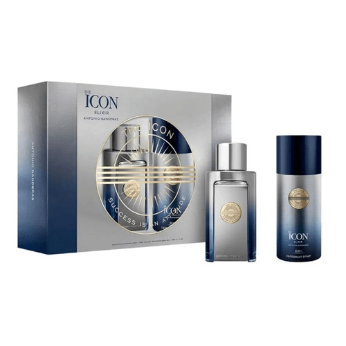Kit Coffret Antonio Bandeiras The Icon Elixir EDP 100ml + Deo 150ml