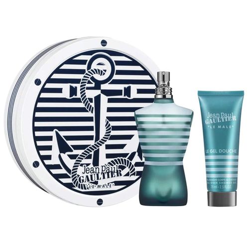 Kit Coffret Le Male Jean Paul Gaultier - Perfume Masculino Eau De Toilette 125ml + Pós-Banho 75ml