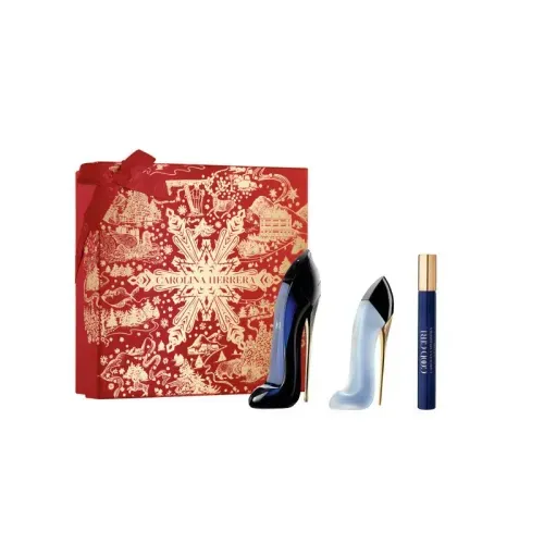 Good Girl Carolina Herrera Coffret Perfume Feminino EDP + Hair Mist + Travel Size