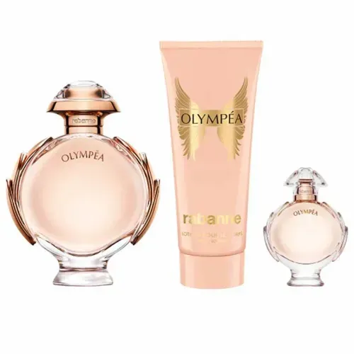 Kit Olympéa Paco Rabanne Eau de Parfum 80ml + Creme Corporal 100ml + Miniatura 6ml